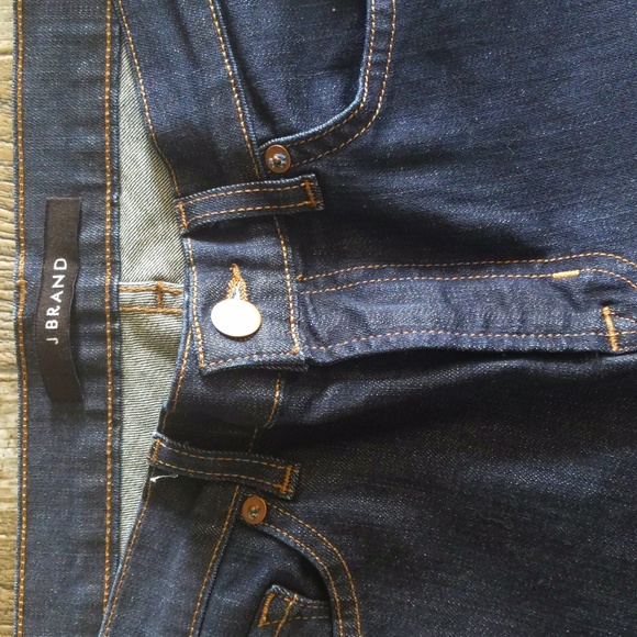 J Brand "Cigarette Leg" straight jeans style #814C032 pure darkwash 31x34.5L - Picture 9 of 13